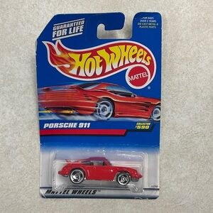 Hot Wheels Porsche 911 Red Die-Cast Model